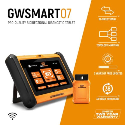 GEARWRENCH 7" Wireless Bi-Directional Diagnostic Scanner Tablet | GWSMART07 - style: 7 in Tablet