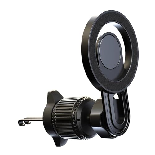 Car Vent Magnetic Phone Holder, Adjustable Phone Mount for Vehicle Air Vent, Compact Cell Phone Stand for iPhone and Other Smartphones