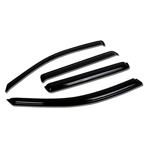 Auto Dynasty 4Pcs Tape-On Window Visor Deflector Rain Guard Compatible with 2001-2005 Volkswagen Jetta Wagon, Acrylic - size: 01-05 VW Jetta Wagon