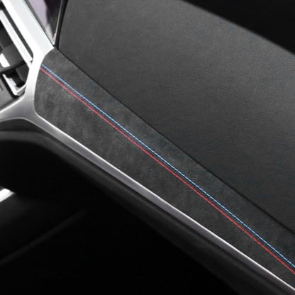 Betterhumz Car Central Instrument Dashboard Cover Trim Compatible with BMW G20 G28 G42 G23 3 4 Series 318i 320i 330i M340i 2020-2023 Car Interior Accessories for Alcantara Style A - size: Suede A