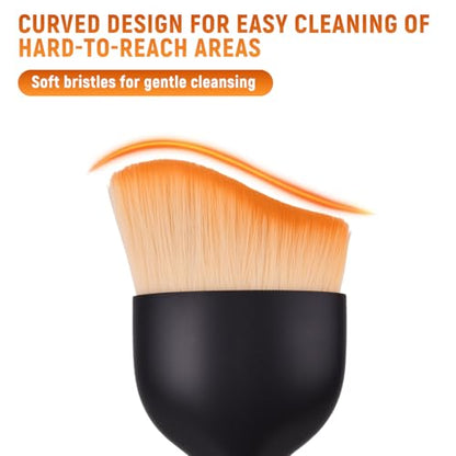 Car Detailing Brushes 4 Pcs - Soft Bristle Auto Interior Cleaning Brush for Dashboard, Air Vents & Electronics