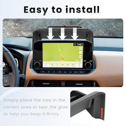 Center Console Organizer Compatible with 2021 2022 2023 Nissan Rogue SL Platinum Dashboard Tray Behind Screen Dashboard Organizer Box Interior Insert Accessories(Only Fit 9-Inch Screen) - size: Only Fit 9-Inch Screen