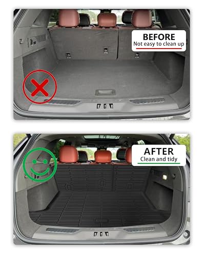 Cargo Liner Compatible with 2024-2025 Lincoln Nautilus Trunk Mat Cargo Mat Back Seat Cover Protector (Backrest Mats+Trunk Mat) - size: For 2024-2025 Lincoln Nautilus