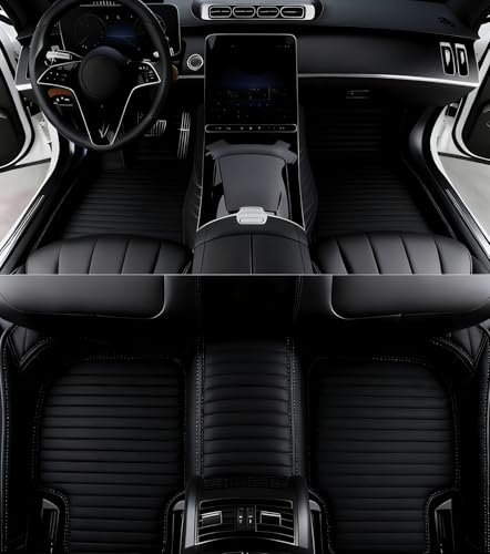 New Customized car Floor mats, Suitable for 99.9% of car Models, All-Weather car Floor mats, Fully Covered car Floor mats, Anti Slip and Waterproof car Floor mats (black2) - color: black2