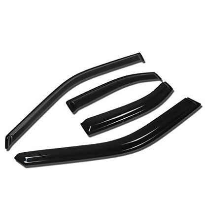 Auto Dynasty Rain Guards Tape-On Compatible with 2000-2006 Sentra B15 4DR 4Pcs Window Vent Visor Deflector - size: 00-06 Nissan Sentra 4-Door