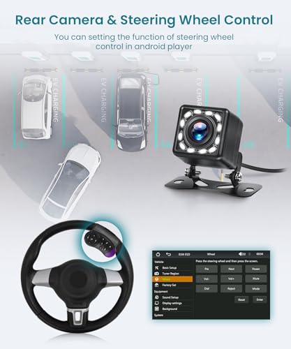 Single Din Radio Car Stereo with Wireless CarPlay & Android Auto, 7 Inch IPS Touch Screen Car Audio with Bluetooth，Mirror Link, FM,EQ, USB/Type-C/U Disk, SWC for Single Din Car Stereo - style: Dual USB & Side Buttons