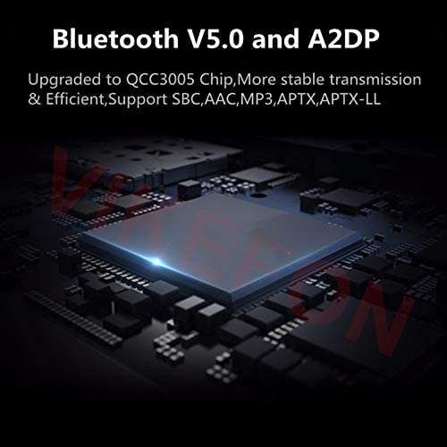 Bluetooth Receiver for Home Stereo RCA, 3.5mm AUX Wireless Audio Adapter for Home and Car Stereo System,NFC-Enabled
