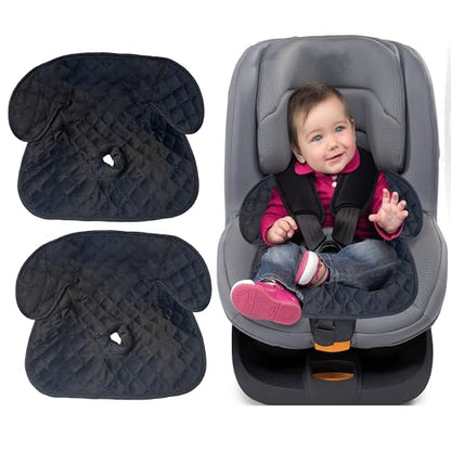 Gulissa 2 Pack Piddle Pad - Potty Training Car Seat Protector, Waterproof Car Seat Cover for Car Seats & Strollers, Non-Slip, Leak-Proof & Washable Fits All Seats for Ages 6 Months to 4 Years (Black) - color: Black