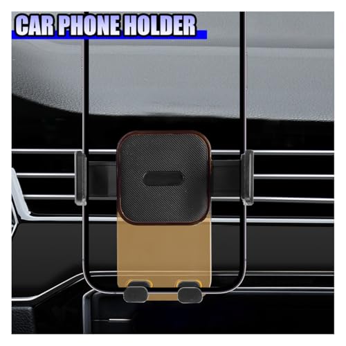 YoRise Car Vent Phone Mount, 360° Rotation Car Phone Holder with Metal Hook Clip, Smartphone Automotive Mount, Vehicle Air Vent Smartphoe Holder (Orange) - color: Orange