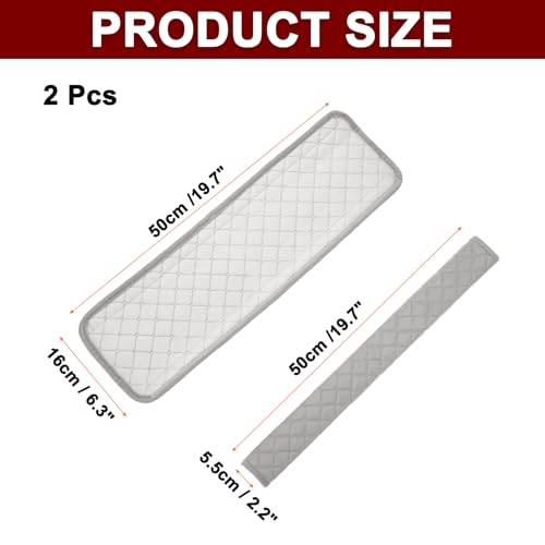 HARFINGTON 2pcs Shoulder Strap Cushions 19.7 Inch Car Seat Belt Pads Cover Auto Seatbelt Strap Shoulder Pad Automotive Seat Belt Cushion Pad for Auto SUV Truck, Grey - color: Grey, size: 19.7 Inch