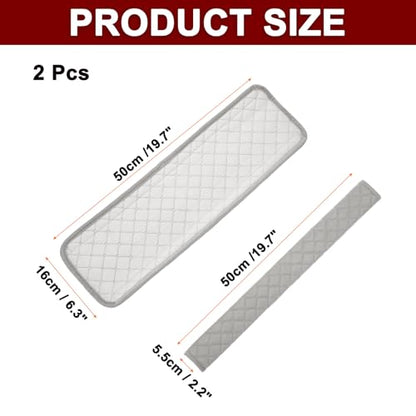 HARFINGTON 2pcs Shoulder Strap Cushions 19.7 Inch Car Seat Belt Pads Cover Auto Seatbelt Strap Shoulder Pad Automotive Seat Belt Cushion Pad for Auto SUV Truck, Grey - color: Grey, size: 19.7 Inch