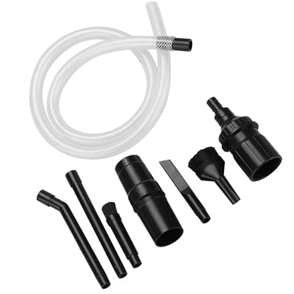 WALFRONT Universal Vacuum Cleaner Attachment Kit with 9 Micro Tools for Car Interior and Electronics