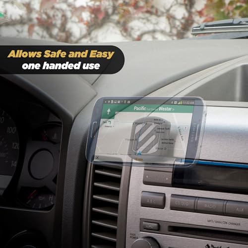Scosche MAGFMB MagicMount Magnetic Car Phone Holder - Strong Magnet Mount for iPhone/Android - Secure Magnetic Cell Phone Mount for Flat Surfaces - Universal 360° Adjustable Mobile Cellphone Holder - size: 1 Pack, style: Adhesive Flush