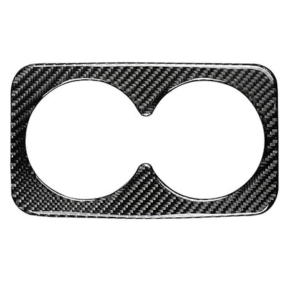 NVCNX Carbon Fiber Compatible with Cadillac XT6 2020-2025 / XT5 2017-2025 2018 2019 2020 2021 2022 2023 2024 Accessories Car Rear Cup Holder Cover Interior Trim Black - color: Rear Cup Holder