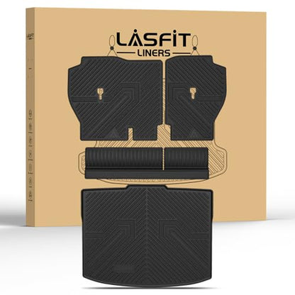 LASFIT Cargo Mat with Backrest Mat for Honda CR-V 2026 2025 2024 2023 (Gasoline Only), All Weather Custom Fit TPE Trunk Mat Trunk Liner Cargo Liner with Seatback Mat (Lower Position) - style: 2）For Honda CR-V | 2023-2026 | Cargo Mat with Backrest Mat (Low