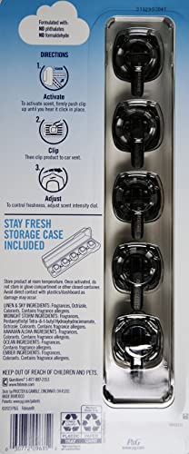 Febreze Mixed Scents Air Freshener, 5 Car Vent Clips, 5 Count (Pack of 1) - size: 5 Count (Pack of 1)