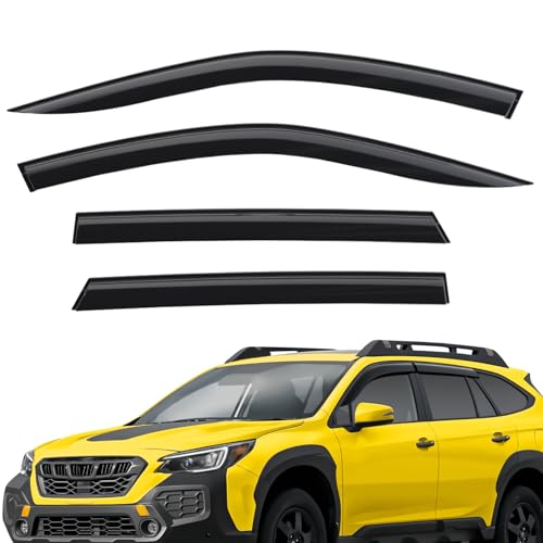 Extra Durable Window Deflectors Tape-On Window Visors Rain Guards Fit for Subaru Outback 2020-2025, Sun Visors, Wind Vent for Shades, Exterior Car Accessories - 4 pcs. AG0999 - color: For Subaru Outback 20-25
