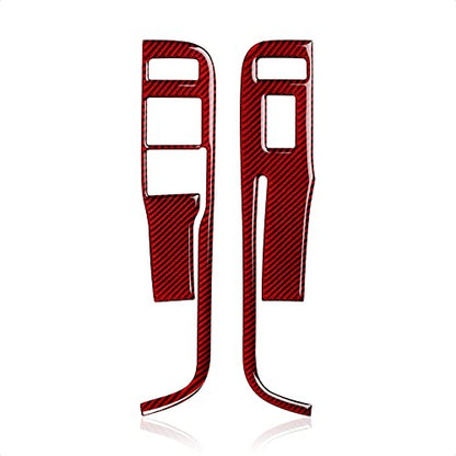 Car Window Lift Switch Sticker Carbon Fiber Decal Interior Trim for Chevrolet Camaro 2013 2014 2015 Accessories - color: Window Lift Switch