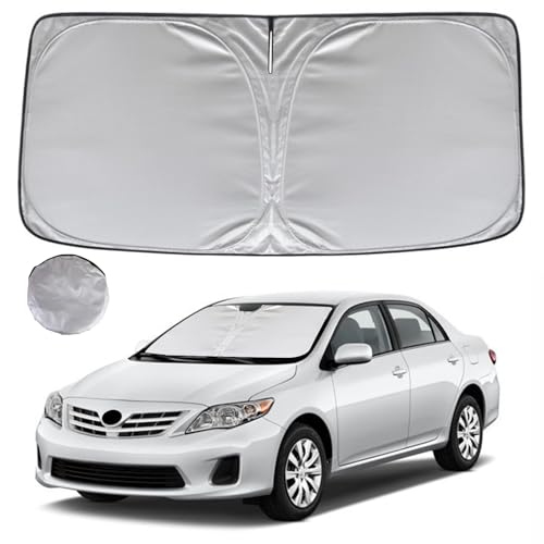 KAYZT Windshield Sun Shade for 2009-2013 Toyota Corolla Foldable Sunshade Front Window Custom Fit Car Accessories - size: for 2009-2013 Toyota Corolla