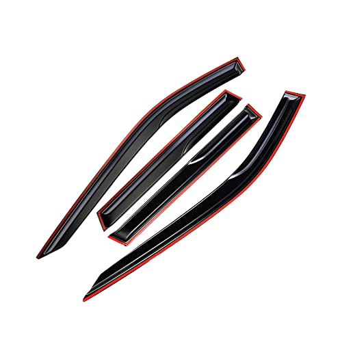 Tape-On Side Window Visor Deflectors Rain Guards Designed for Nissan Rogue 2021 2022 2023 S SV SL Platinum - size: 2021-2023 Nissan Rogue S SV SL Platinum