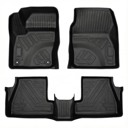 Focus Floor Mat - All Weather Waterproof Durable Anti-Slip Odorless TPE Front and Rear Row Set Custom-Fit Floor Liner Compatible with 2012-2018 Ford Focus - size: for Ford Focus 2012-2018