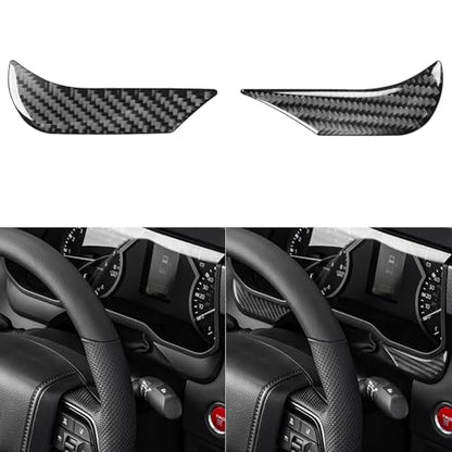 NVCNX Real Premium Carbon Fiber for Toyota Tundra 2022-2026 / Sequoia 2023-2026 2024 2025 Truck Pickup SUV Car Dash Instrument Cluster Cover Interior Trim Accessories Thick Overlay Sticker Decal 2PCs - color: Dash Instrument Cluster Trim