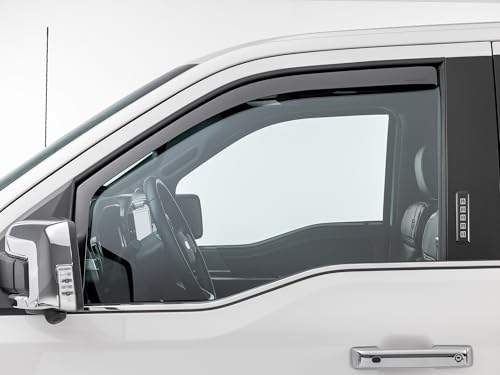 WeatherTech Custom Fit Side Window Deflectors for Chevrolet Colorado, Canyon - (80766IMB), Matte Black - color: Matte Black