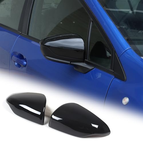 2PCS Car Rearview Mirror Cover Trims Compatible with Subaru WRX 2022 2023 Car Exterior Door Side Rear View Mirror Protector Cover (Piano Black) - color: Piano Black