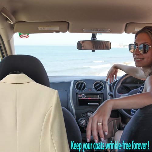 Car Clothes Hanger for Jacket Suit Shirt Auto Headrest Back Seat Coat Hangers (High-Grade) - style: High-grade