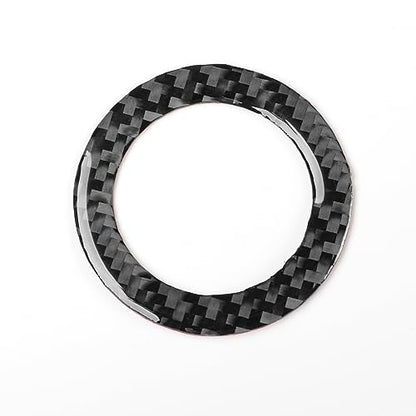 NVCNX Real Premium Carbon Fiber Car Ignition Keyhole Ring Cover Compatible with Toyota RAV4 2013 2014 2015 2016 2017 2018 XLE LE Limited SE Adventure Platinum Hybrid Interior Trim Accessories Black - color: Ignition Keyhole Ring