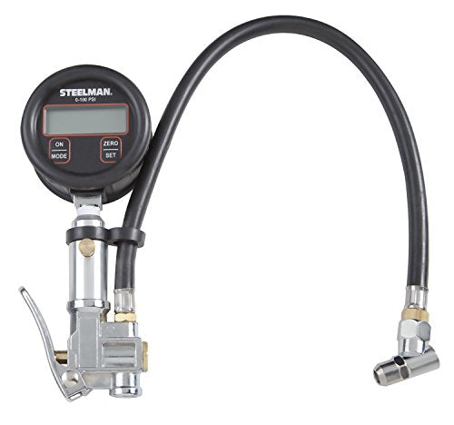 Steelman High Accuracy Digital Gauge Tire Inflator with Temperature and Pressure Compensation, Accurate to 0.25%, Measures 0-100 PSI - style: Temperature Compensating