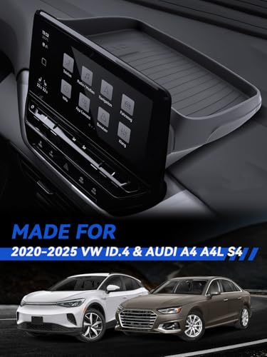 for Audi Q5 Dashboard Console Organizer 2021-2025 Audi Q5/Q5L/A5/S5 & 2020-2025 Audi A4L/A4/S4 Accessories Behind Screen Organizer Storage Box Console Dash Tray - size: for Audi A4 A4L S4