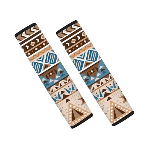Fashion Aztec Auto Seat Belt Cover Soft Car Seatbelt Shoulder Strap Thickened Anti-Slip Shoulder Strap Protect for Most Vehicle, SUV, Truck, Car - color: Fashion Aztec