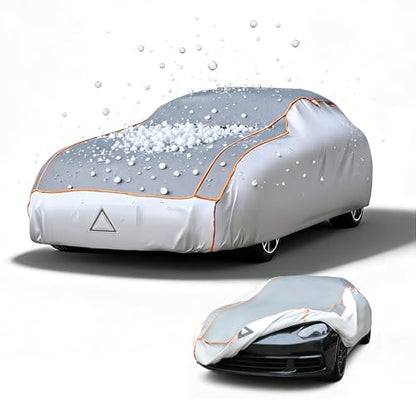 2026 Upgraded Anti-Hail Car Cover, Waterproof Thickened 5MM EVA Hail Protector, Windproof Reflective Strips for Large Sedans with Storage Bag, Universal Fit for Sedan Coupe Convertible 191''-210''-XL - size: Xl(191-210 Inch Vehicles)