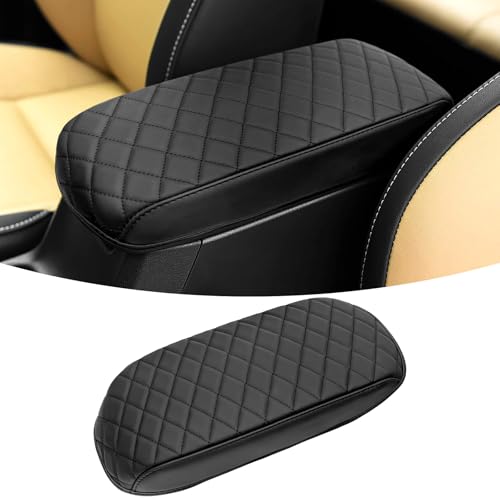 ZZEQYG Center Console Cover for Toyota RAV4 2013-2018 Accessories Center Console Cover Armrest Box Cover Leather Auto Armrest Cover Protector - color: For RAV4 2013-2018