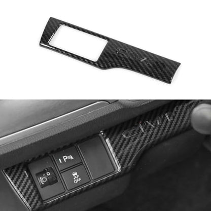 YINGTUU for Honda Civic Accessories 10th Gen 2016 2017 2018 2019 2020 2021 Headlight Switch Control Cover Interior Protection Trim Carbon Fiber Pattern - color: Headlight Switch Control Cover