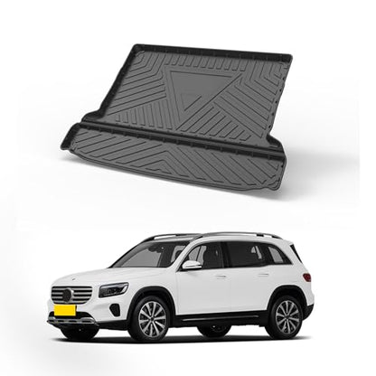 Custom Fit for Cargo Liner 2020-2025 Mercedes Benz GLB 200 250 5/7 Passenger (5 Passenger Only fits in Upper Position) - TPE All Weather Duty Waterproof Rear Cargo Tray Trunk Floor Mat - color: 2020-2025 Mercedes Benz GLB