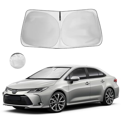 Windshield Sun Shade for 2009-2014 Toyota Corolla UV Ray & Heat Blocking Foldable Windshield Sunshade for Toyota Corolla Accessories Front Sun Visor Protector - size: W2 for Toyota Corolla 2009-2014