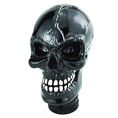 Skull Gear Speed Shift Stick Head Fit Most Cars - color: Black
