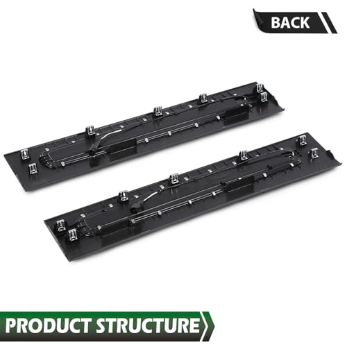 GRAND ORANGE LED Platinum Illuminated Front Door Sill Plates Left and Right Compatible with Ford F250 F350 F450 F550 Super Duty Crew Cab Only 2017-2022, LED Door Sills Plates Accessories - size: Fit Ford F250 F350 Super Duty Crew Cab 2017-2022