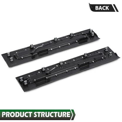 GRAND ORANGE LED Platinum Illuminated Front Door Sill Plates Left and Right Compatible with Ford F250 F350 F450 F550 Super Duty Crew Cab Only 2017-2022, LED Door Sills Plates Accessories - size: Fit Ford F250 F350 Super Duty Crew Cab 2017-2022