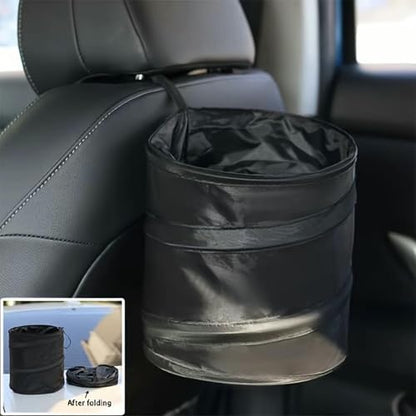 Leak-Proof Foldable Car Trash Can, Convenient Hanging Design, Durable Polyester Pop-up Trash Can, sSuitable for Cars, SUVs, Trucks, Camping, Outdoor