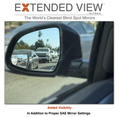 Blind Spot Mirrors- Compatible with BMW X6 Extended View X6 Series - 2 Piece Set (Left & Right) - size: X6 Series
