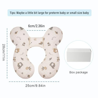 Baby Travel Pillow Upgraded, Soft Baby Head Support Pillow for Newborn Toddler, Babies Neck Car Seat, Pushchair and Strollers, Flower - color: Flower