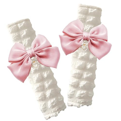 Fashion Big Bow Car Seat Belt Cover Pads (2 in a Pack), Car Accessories Seat Belt Shoulder Strap Protector Universal Seat Belt Cover (Pink) - color: pink