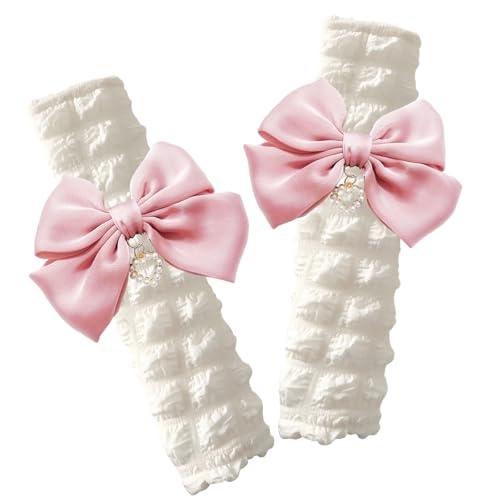 Fashion Big Bow Car Seat Belt Cover Pads (2 in a Pack), Car Accessories Seat Belt Shoulder Strap Protector Universal Seat Belt Cover (Pink) - color: pink