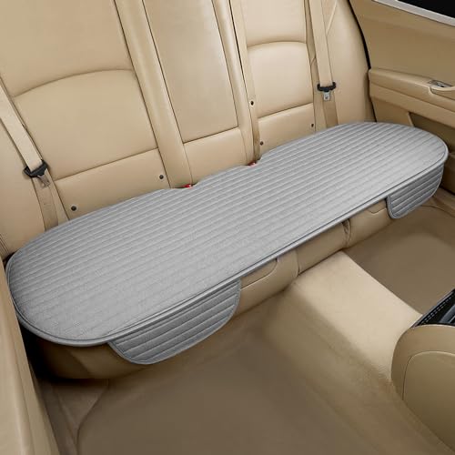 Car Seat Cover Universal Rear Seat Cover for Car Accessories with Storage Pocket Warm in Winter Cool in Summer Bottom Seat Protector for Most Automotive, SUV, Truck, and Van (1PC Rear/Gray) - color: 1PC Rear/Gray