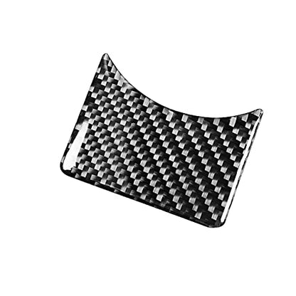 Gear Shift Box Panel Trim Cover Real Soft Carbon Fiber Car Accessories Interior Trim Stickers Compatible with Ford Mustang GT Shelby 2005 2006 2007 2008 2009 5PCS - color: At Panel-black