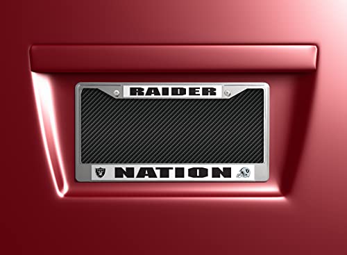 Rico Industries NFL Unisex-Adult Standard Chrome License Plate Frame