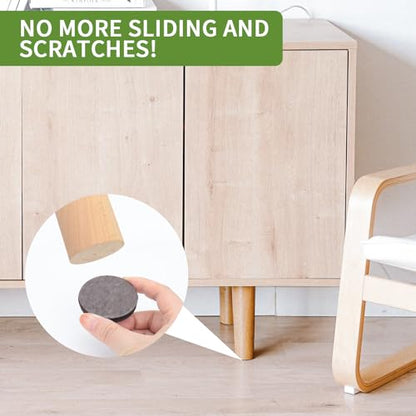 Non Slip Furniture Pads 32 PCS 2'' Round - Anti Slip Furniture Pads - Self Adhesive Rubber Feet Furniture Feet - Chair Leg Floor Protectors - Keep Furniture in Place - size: Round 2 inch 32PACK